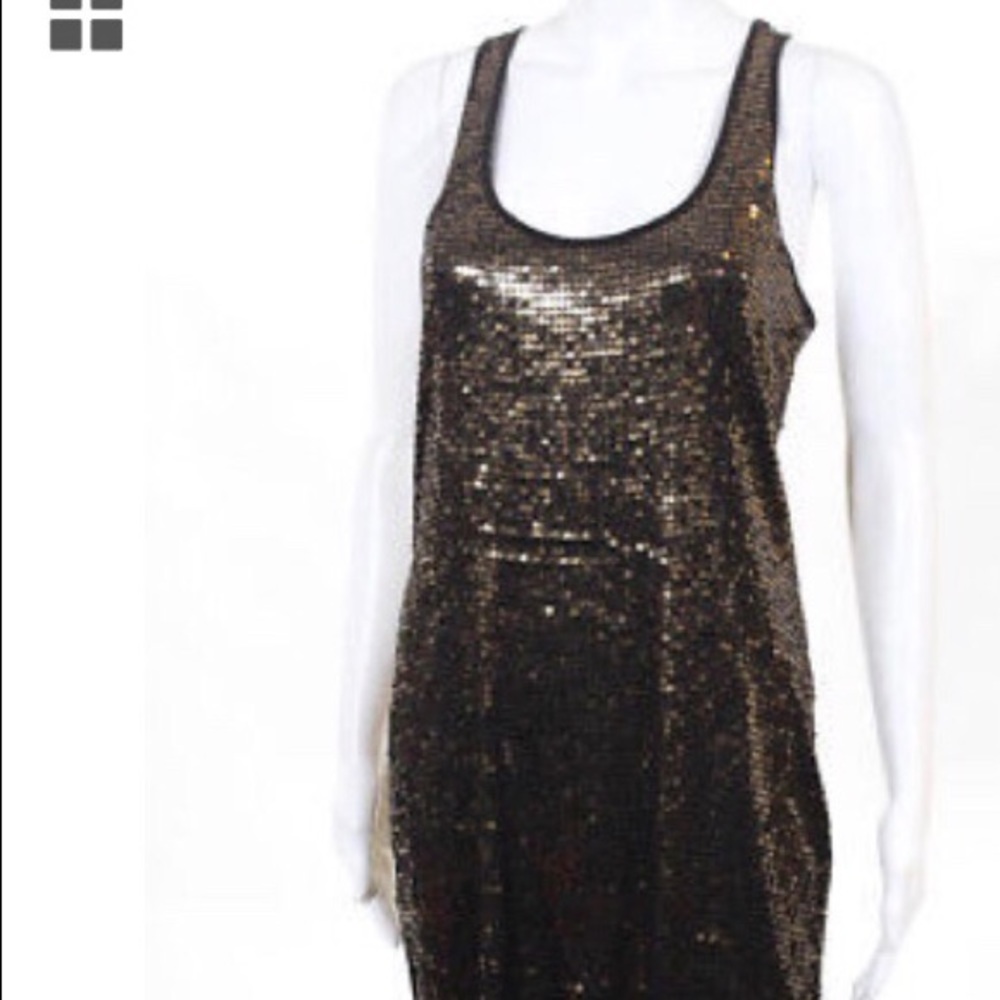 Michael Kors  Brown Sequin Dress